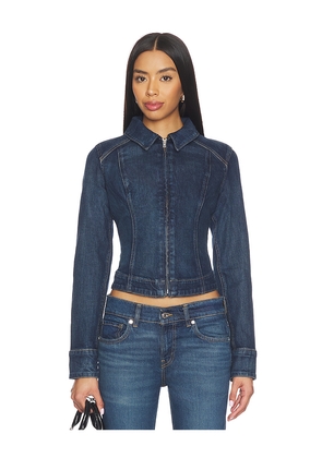 LEVI'S Stretch Fitted Trucker in Navy. Size L. Also in M, S, XS.