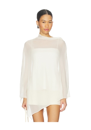 L'Academie by Marianna Evolet Top in Ivory. Size S. Also in XL.