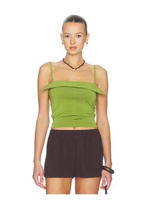 Nanushka Marinie Top in Green. Size L. Also in M, S, XS.