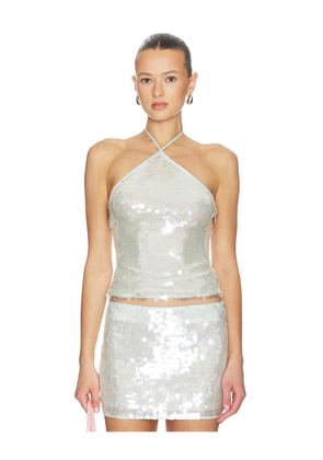 Lovers and Friends Mollie Top in Baby Blue. Size L. Also in M, S, XL, XS, XXS.