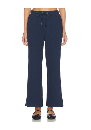 Negative Underwear Waffle Knit Cropped Track Pant in Navy. Size L. Also in M, S, XL, XS, XXL.