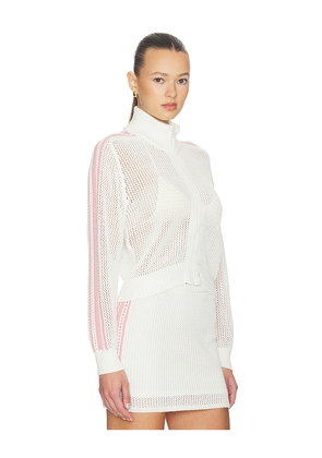 LSPACE Heart Stopper Sweater in White. Size L. Also in M, S, XL, XS.