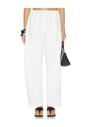 La Ligne Barrel Leg Colby in Ivory. Size L. Also in M, S, XL, XS.