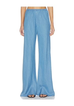 La Ligne Garment Dyed Colby Pants in Blue. Size L. Also in S, XL, XS.
