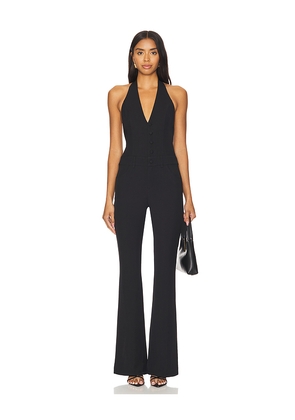 superdown Johnalyn Low Back Jumpsuit in Black. Size S. Also in XXS.