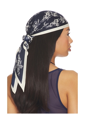 Lovers and Friends Emma Triangle Scarf in Navy.