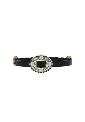 Lovers and Friends Gypsy Buckle Belt in Black.