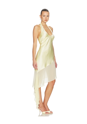 Lovers and Friends Celie Midi Dress in Lemon. Size L. Also in M, S, XL, XS, XXS.