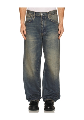 Sunflower Wide Twist Denim in Blue. Size 32. Also in 30.