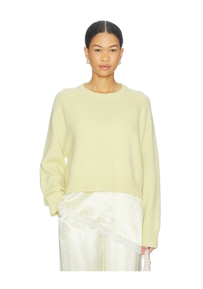 Soft Goat Cashmere Top in Yellow. Size L. Also in M, S, XL, XS.