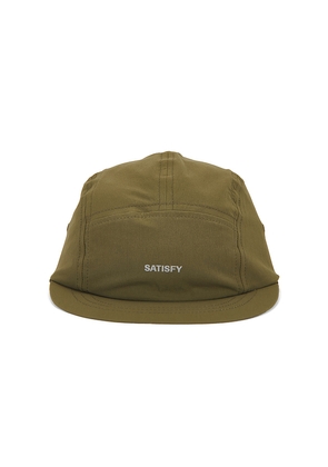 Satisfy Peaceshell Cordura Trail Cap in Green.
