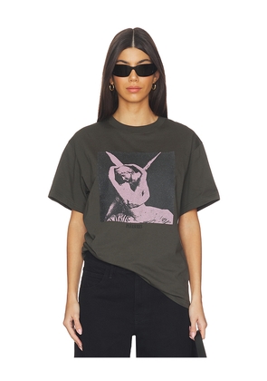 Pleasures Angel T-Shirt in Charcoal. Size L. Also in M, S, XL/1X.