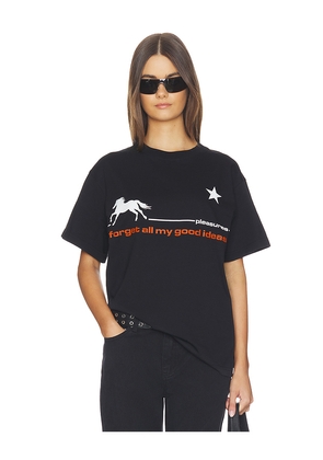 Pleasures Forget T-Shirt in Black. Size L. Also in M, S, XL/1X.
