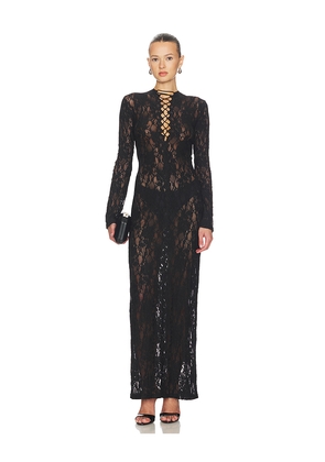 superdown Julissa Maxi Dress in Black. Size L. Also in M, S, XL, XS, XXS.