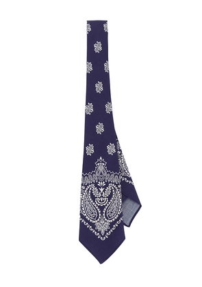 Polo Ralph Lauren Bandana Print Woven Neck Tie in Navy.