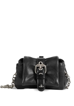 Vivienne Westwood Hazel Treasure buckle treasure leather tote bag - Black