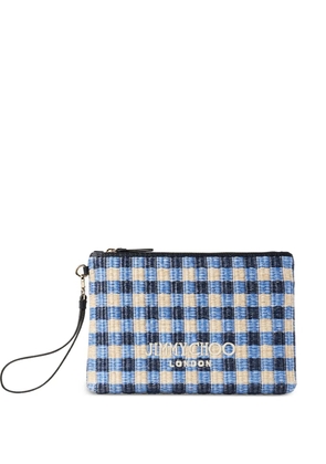 Jimmy Choo zipped flat pouch - Blue