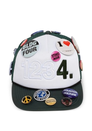 BLDG4 pins-embellishment baseball cap - Green