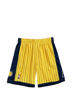Mitchell & Ness NBA Indiana Pacers 99 striped swingman shorts - Yellow