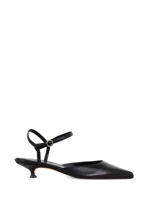 Aeyde Colette 35mm pointed-toe leather pumps - Black