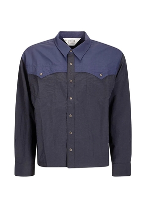 Brain Dead Western-style panelled shirt - Black