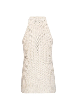 ELY ELY Danielle halterneck tank top - Neutrals