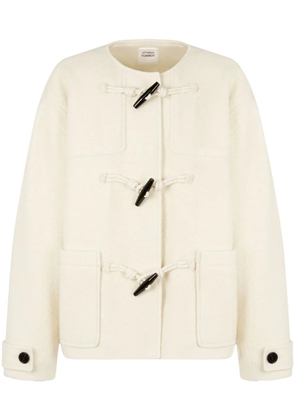 TOMBOY toggle-fastening round neck jacket - Neutrals