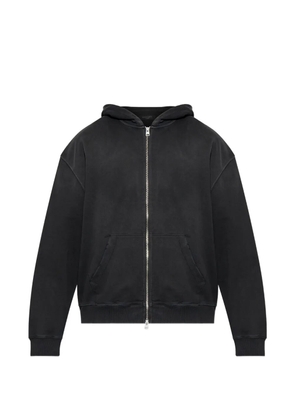 AllSaints logo-detail zip-up hoodie - Black