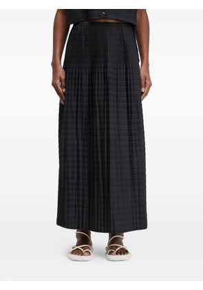 Osklen pleated matelassé skirt - Neutrals