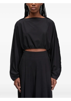 Osklen drawstring long-sleeve top - Black