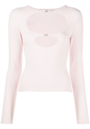 Alexander Wang cut-out detail long-sleeve top - Pink
