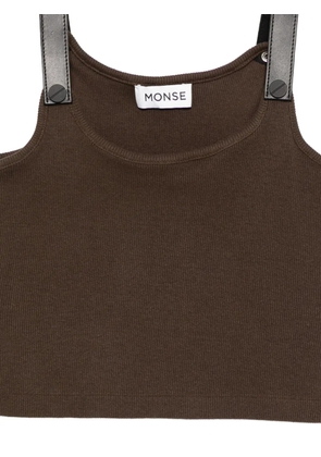Monse buckle-detail tank top - Brown