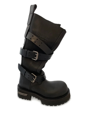 Balenciaga Venom belted knee-high boots - Black