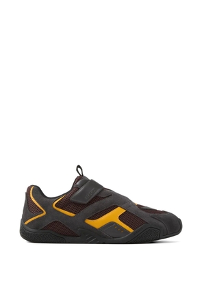 Versace strap-detail sneakers - Brown