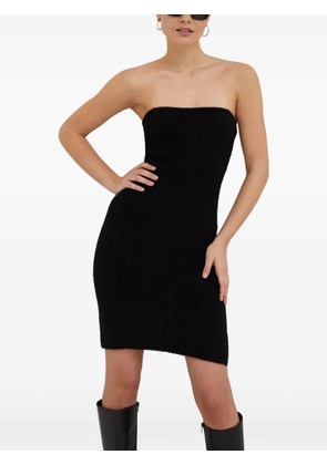 HERSKIND rib strapless mini dress - Black
