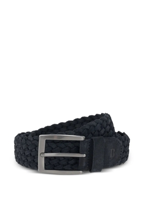 Boggi Milano woven suede belt - Blue