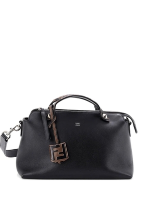 Fendi Pre-Owned By The Way Leather with Zucca Embossed Detail Small satchel - Black