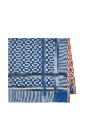 MALIPARMI fringed-print scarf - Blue