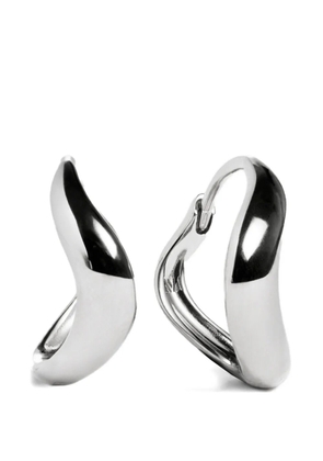 Monica Vinader Swirl huggie earrings - Silver