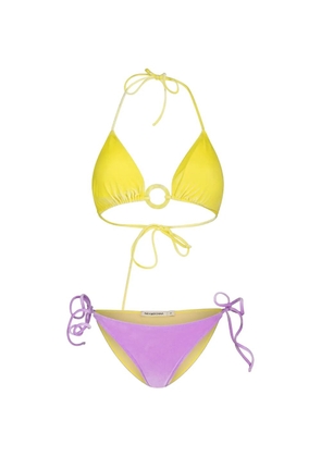 PARAMIDONNA Kelly velvet two piece swimsuit - Yellow