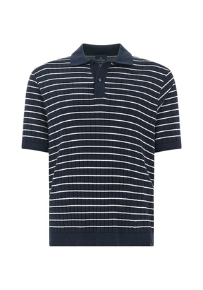 Paul & Shark striped-pattern polo shirt - Blue