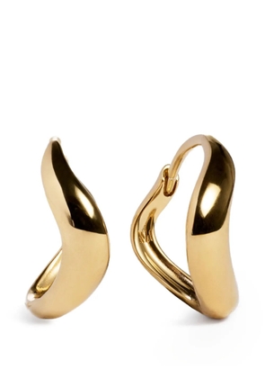 Monica Vinader Swirl huggie earrings - Gold