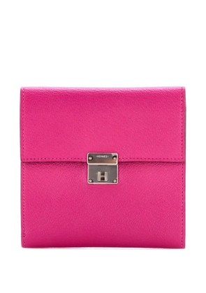 Hermès Pre-Owned Clic Wallet Chevre Mysore 12 small wallets - Pink