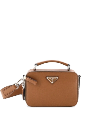 Prada Pre-Owned Brique Saffiano Leather Mini crossbody bag - Brown
