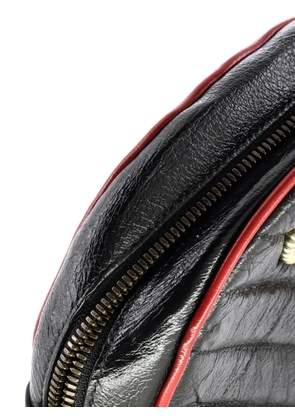 Gucci Pre-Owned GG Marmont Round Shoulder Bag Diagonal Quilted Leather Mini crossbody bag - Black