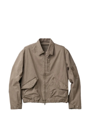 COOR washed cotton jacket - Brown
