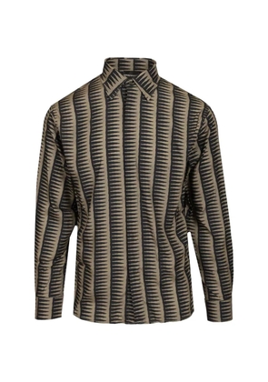 Emporio Armani patterned buttoned shirt - Neutrals