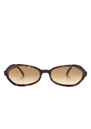 OUR LEGACY Drain tortoiseshell oval-frame sunglasses - Brown