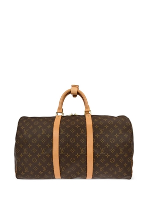 Louis Vuitton Pre-Owned 2001 50 Keepall monogram duffle bag - Brown