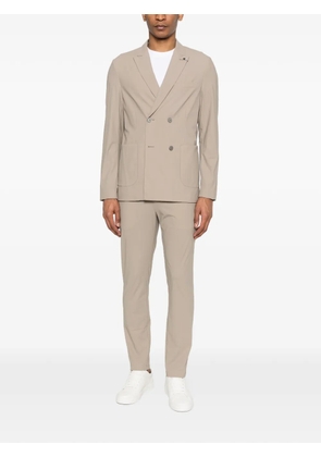 DISTRETTO 12 32 York T. Adctive drawstring trousers - Neutrals